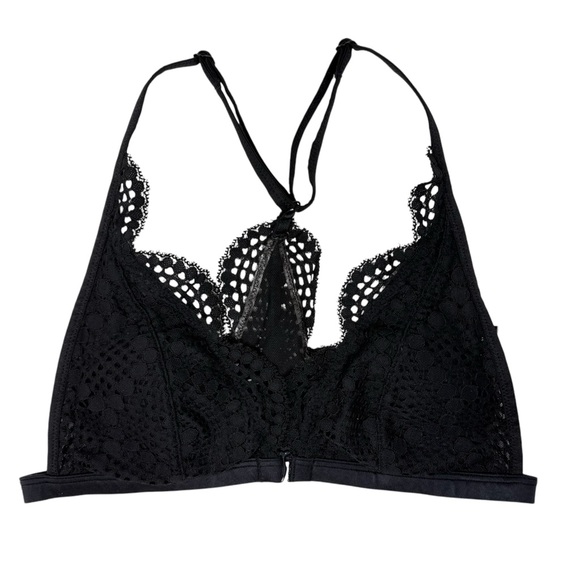 Victoria’s Secret Black Lace Front Closure Bralette Bra - Picture 4 of 10
